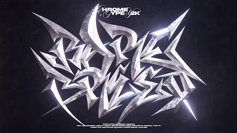 Cover image for Custom chrome type design