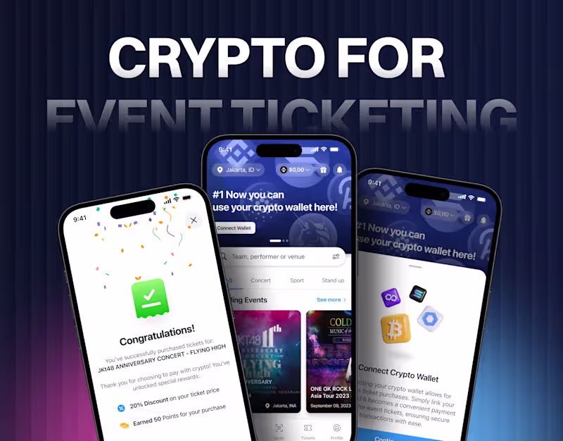 Cover image for Crypto Payment for Event Ticketing Application