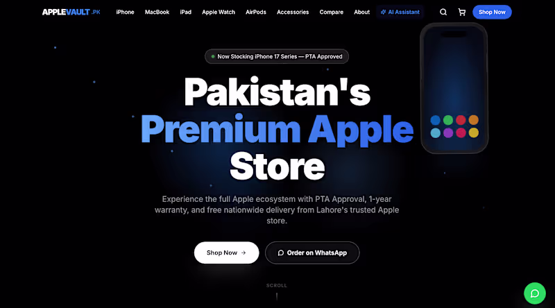 Cover image for Built a performance-focused Apple-branded e-commerce