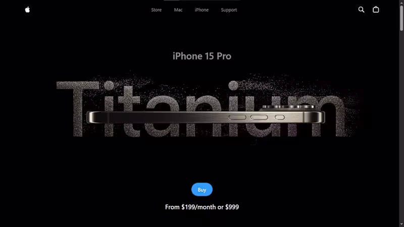 Cover image for An immersive Apple-inspired iPhone landing