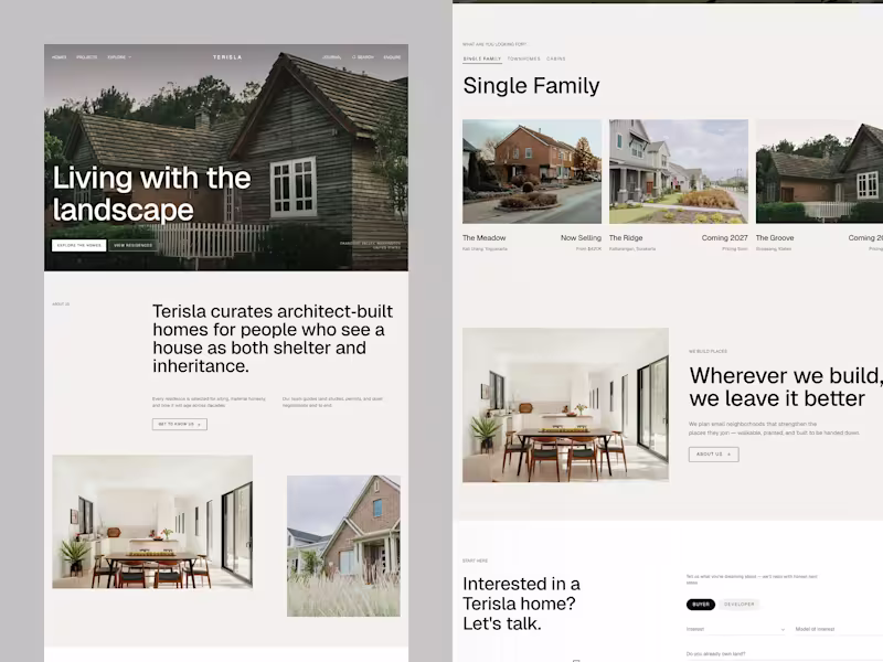 Cover image for TERISLA - Real Estate Landing Page