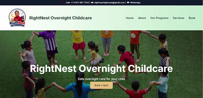 Cover image for Night Nest Childcare is a