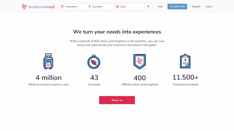 Cover image for booknowmed // Website design preview animation