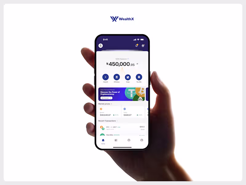 Cover image for Designing a crypto exchange Experience - WX Crypto App