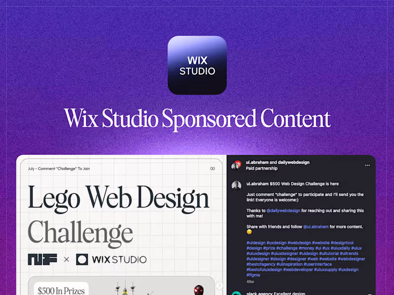 Cover image for Sponsored Instagram Content for Wix Studio