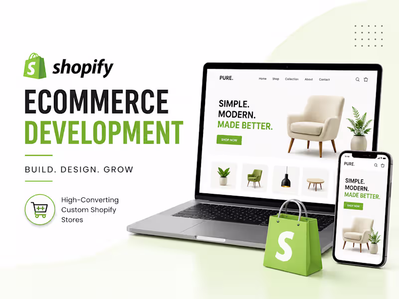 Cover image for Shopify E-commerce Store Design & Development