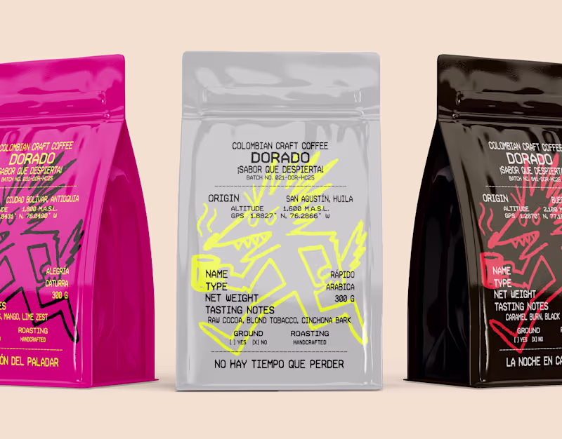 Cover image for Expressive Coffee Brand Visual Identity & Packaging