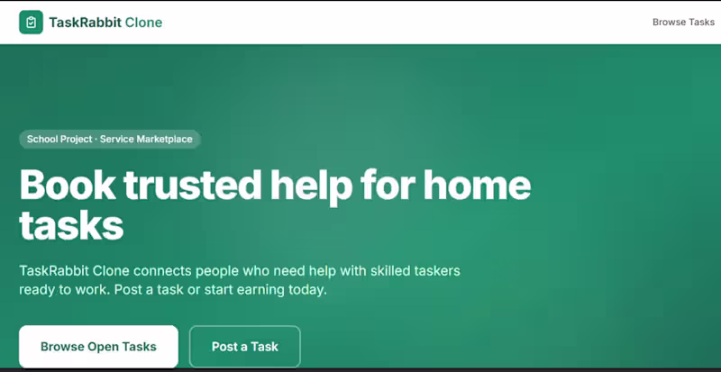 Cover image for On-demand service marketplace web platform