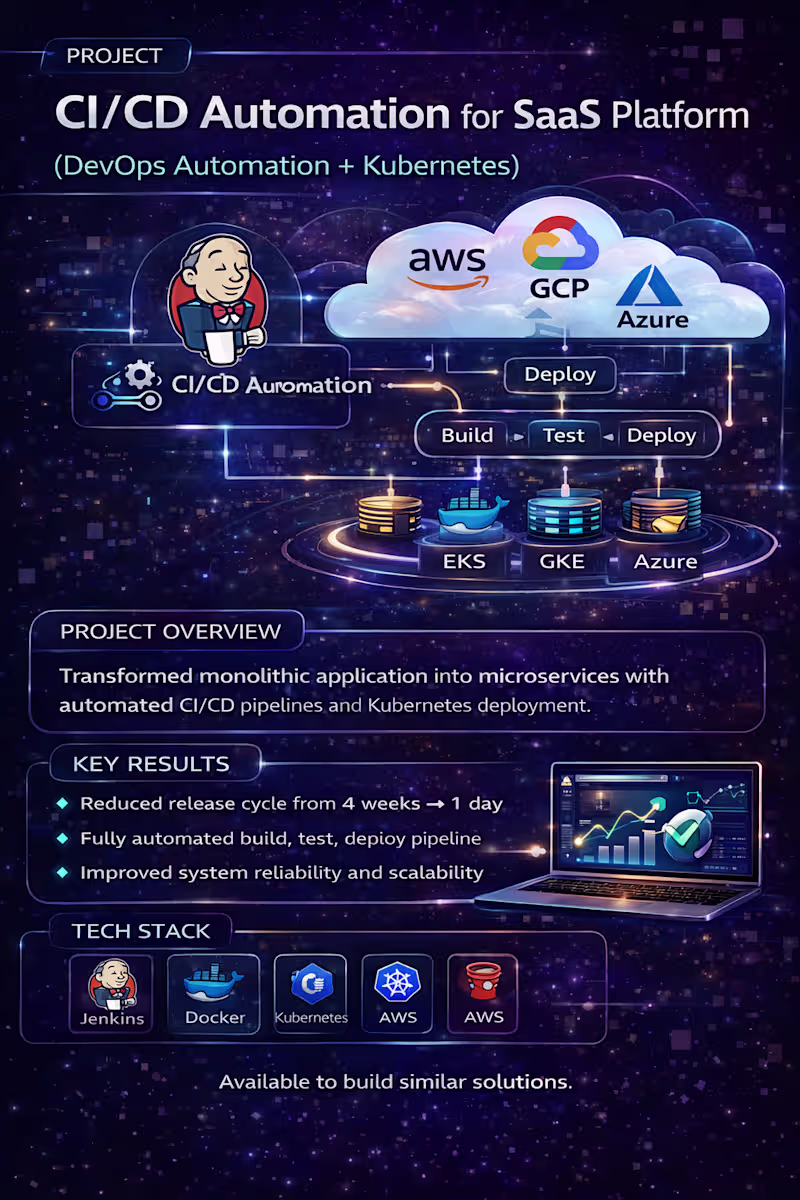 Cover image for CI/CD Automation for SaaS Platform