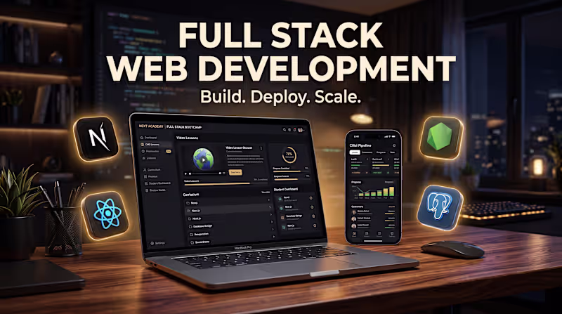Cover image for Custom web app, CRM, or LMS built with Next.js and Node.js