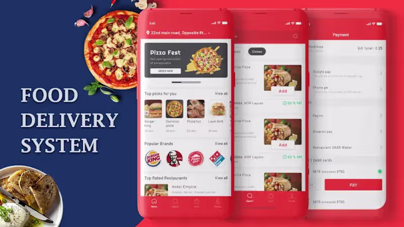 Cover image for Multi-Restaurant Online Food Ordering System Development