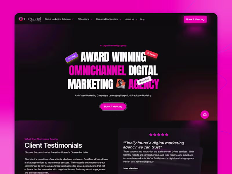 Cover image for OmniFunnel Marketing - Webflow Website