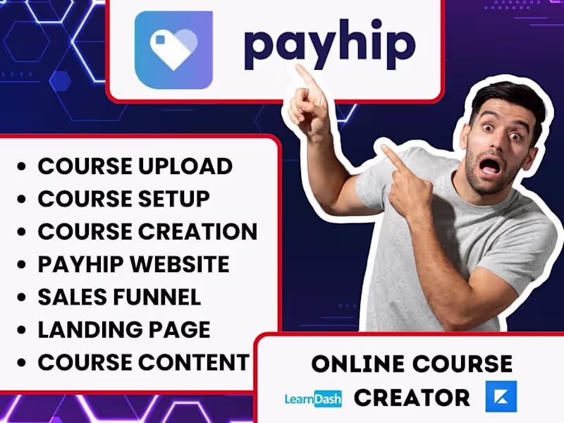Cover image for You will get Payhip, Stanstore and LMS Online Stores 