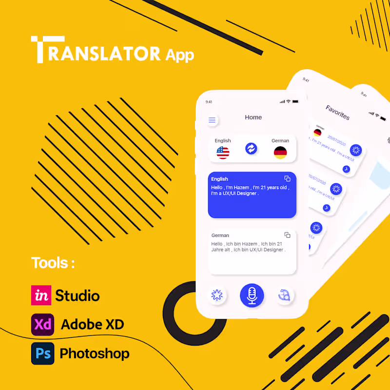 Cover image for Translator App (Voice Translation) - Hazem K. H. Madi