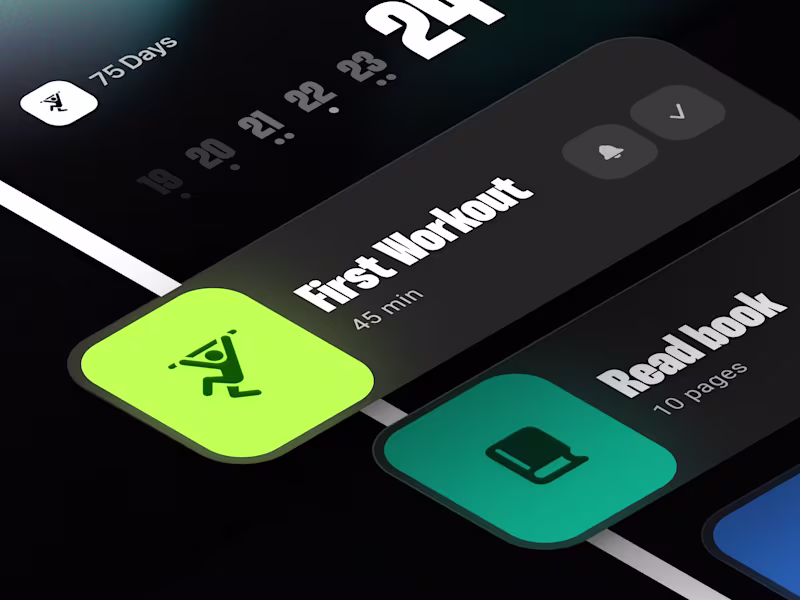 Cover image for Modern Mobile UI for Personal Development App