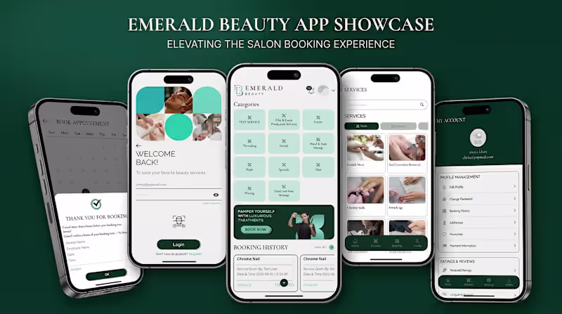 Cover image for Emerald Beauty User App for
