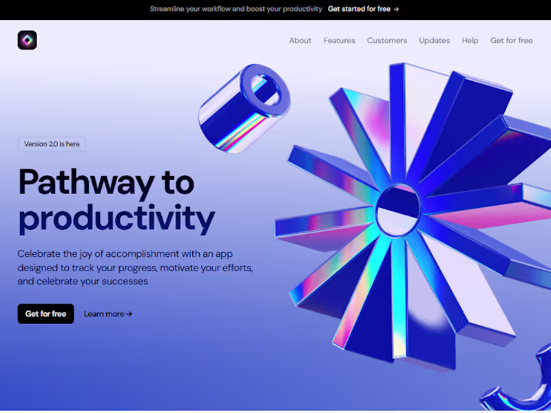 Cover image for Landing Page Development for Productivity SaaS