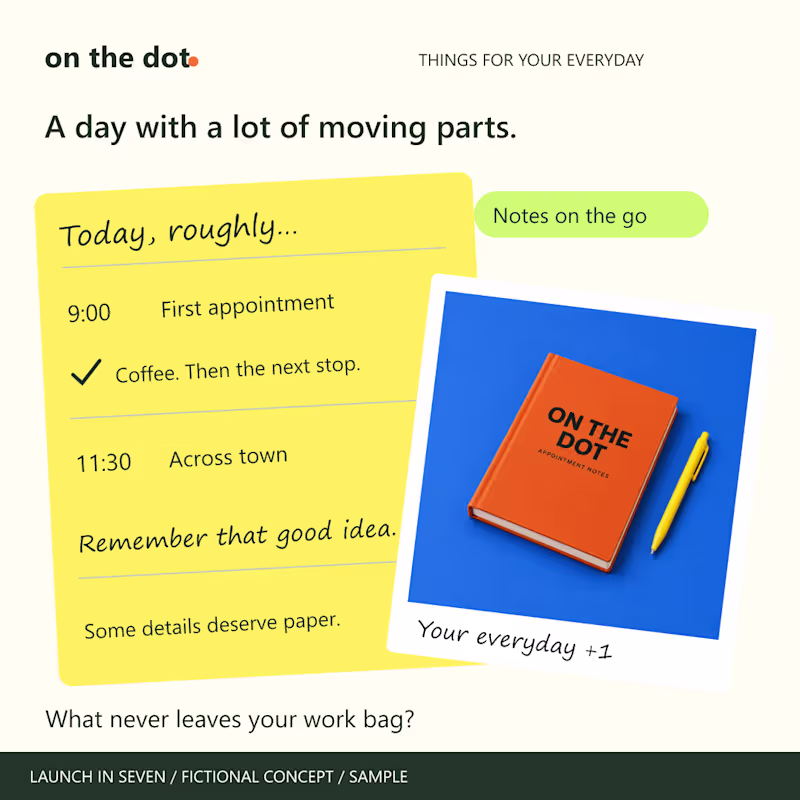 Cover image for ON THE DOT — Product Social & Motion Concept