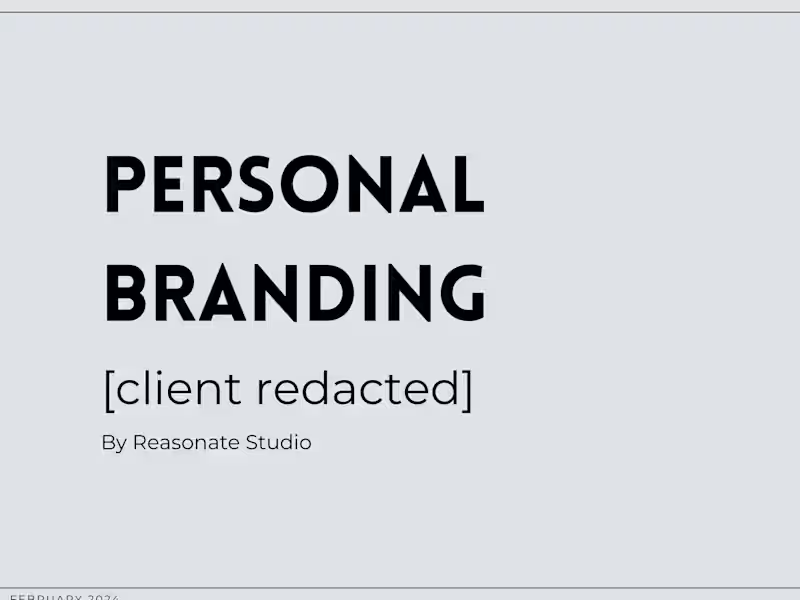 Cover image for Personal Brand Strategy for New Entrepreneur 
