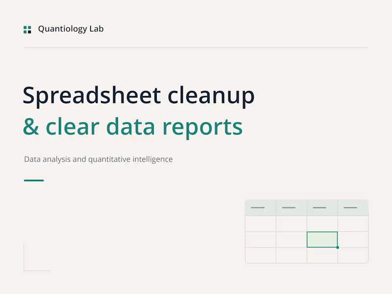 Cover image for Data cleaning & descriptive analysis