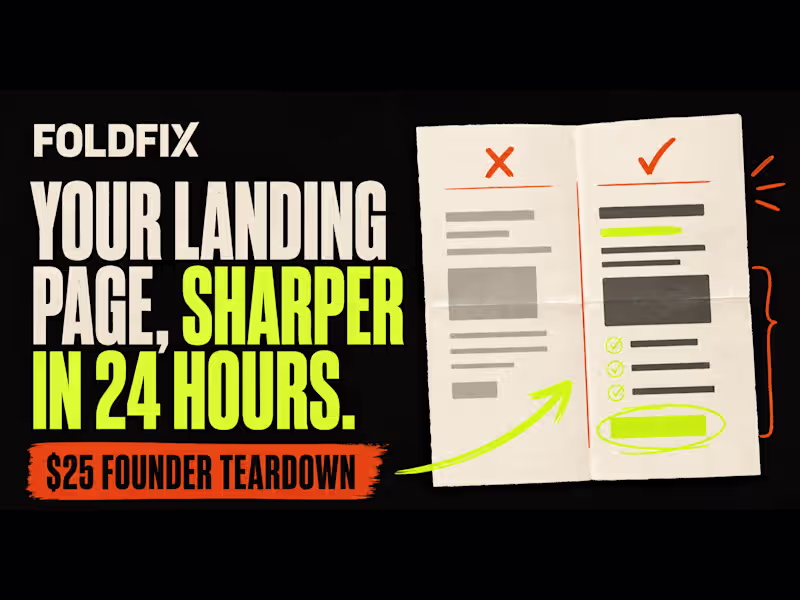 Cover image for 24-Hour Landing Page Conversion Teardown