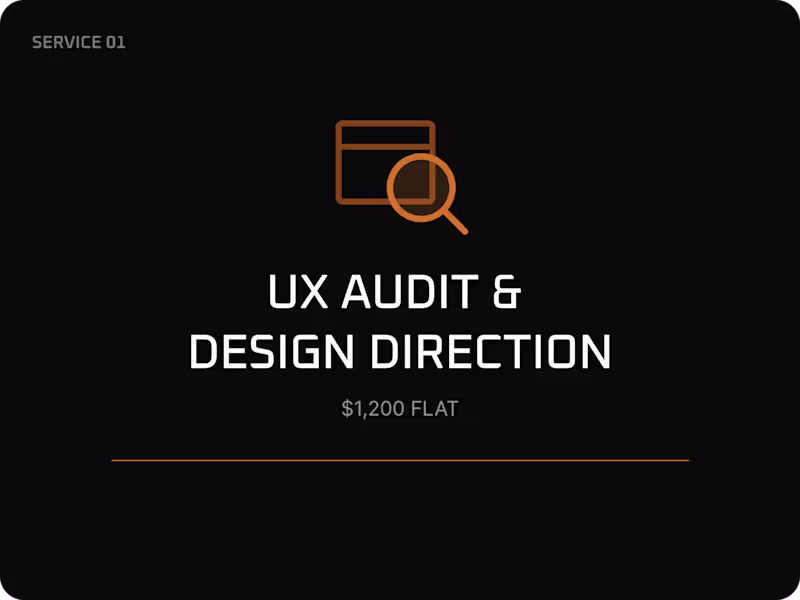 Cover image for UX Audit & Design Direction