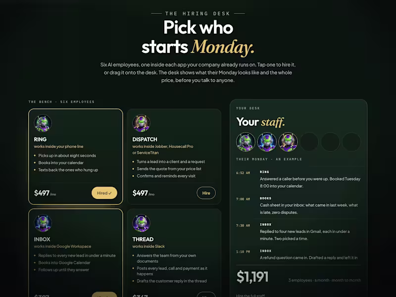 Cover image for Built a hiring desk for
