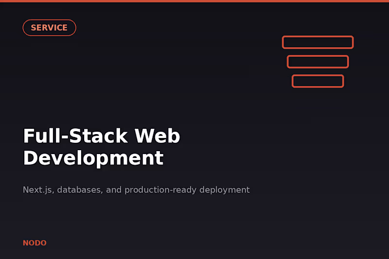 Cover image for Full-Stack Web Development