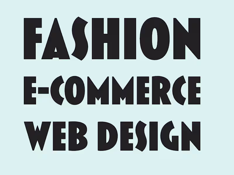 Cover image for E-Commerce Website Design and Conversion Rate Optimization