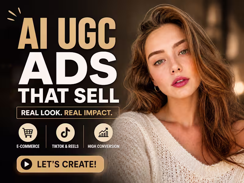 Cover image for AI UGC Ads Commercials for Ecommerce Brands ⭐