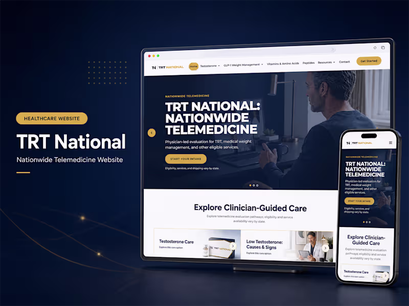 Cover image for TRT National — Telemedicine Healthcare