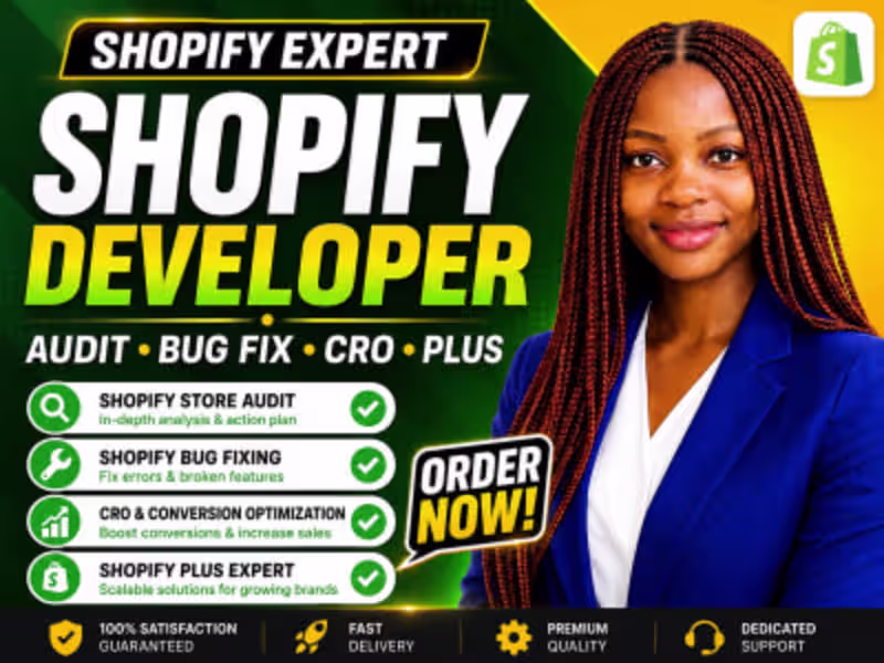 Cover image for Shopify Store Design, Audit & Redesign for E-commerce Brands
