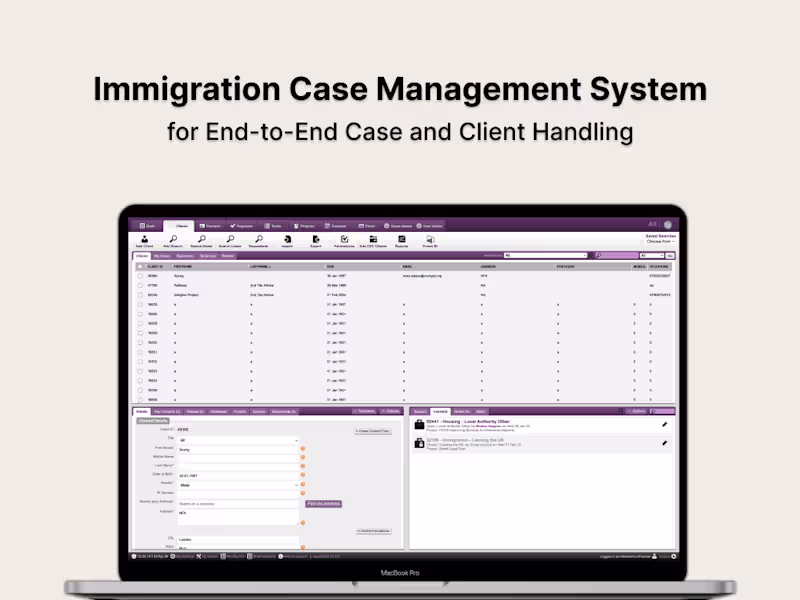 Cover image for Immigration Case Management System