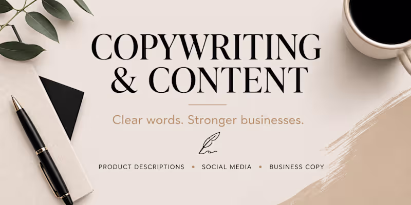 Cover image for Small Business Copywriting & Content