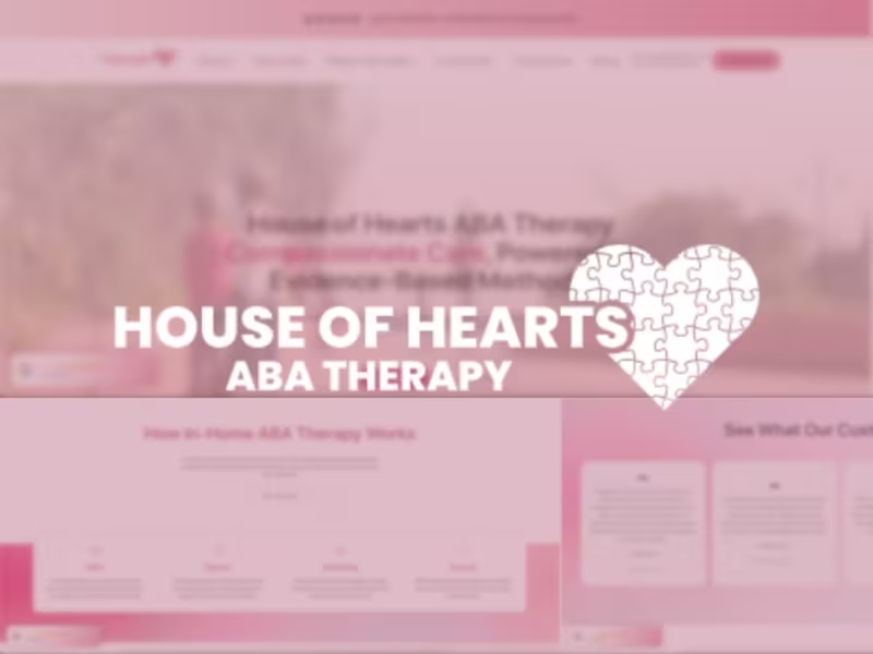 Cover image for House of Hearts ABA — Healthcare Branding & Website