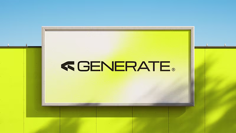 Cover image for Generate - Brand Identity on Behance