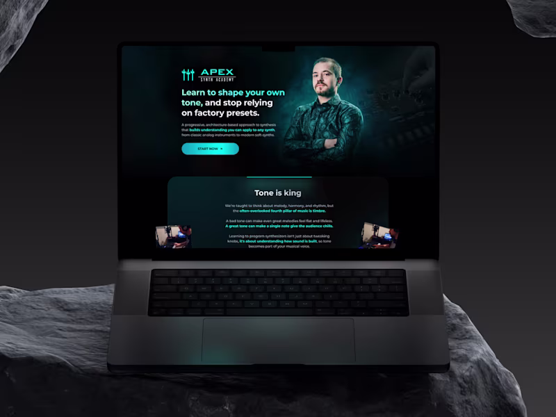 Cover image for Landing Page - APEX Synth Academy
