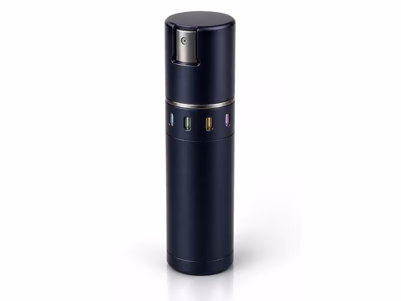 Cover image for ROTARY 4-CHAMBER TRAVEL PERFUME ATOMIZER