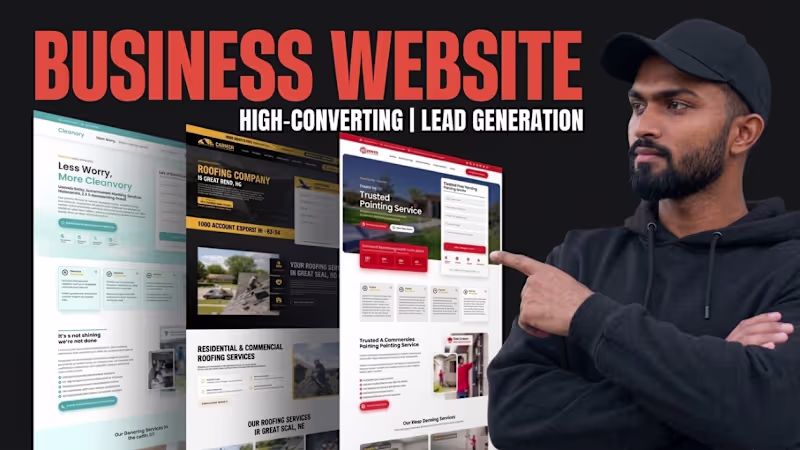 Cover image for I will build a lead generation website & landing page