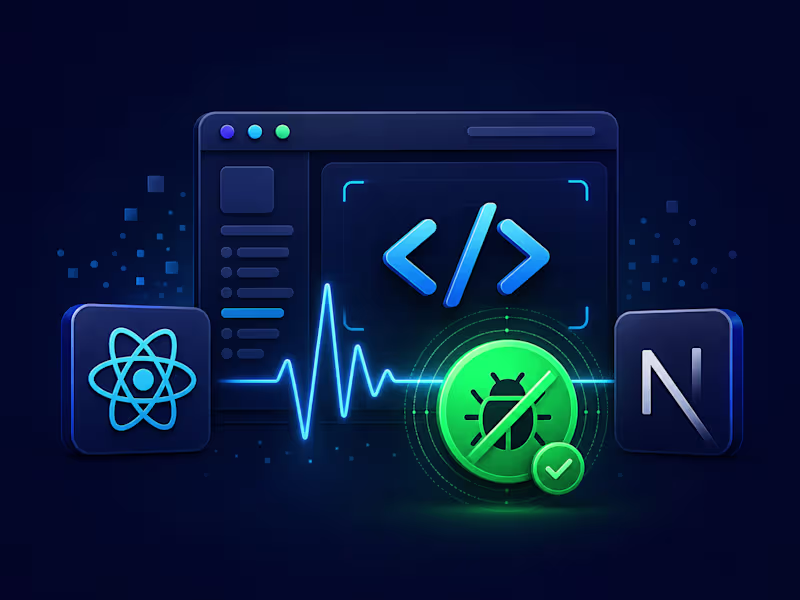 Cover image for React & Next.js Bug Fixing and Debugging