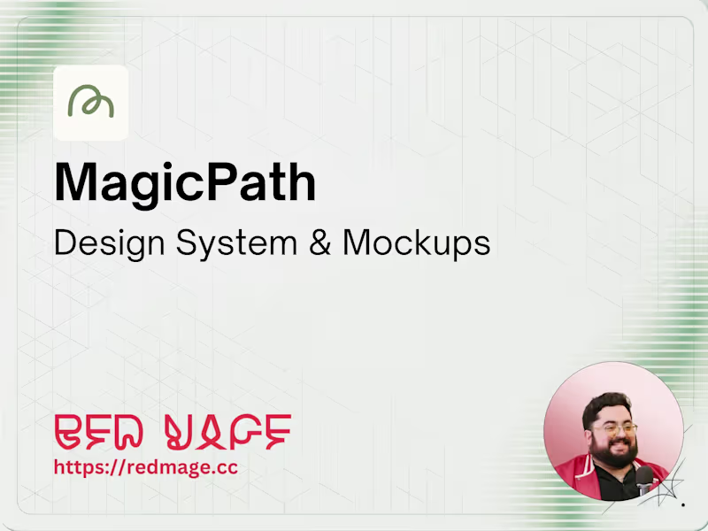 Cover image for MagicPath – Design System & Mockups