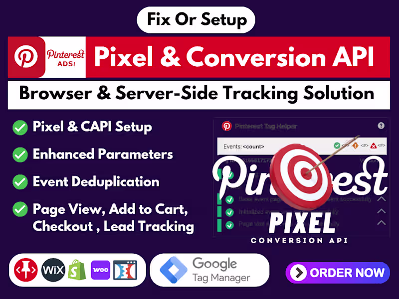 Cover image for Pinterest Pixel Tag & Conversion API Setup Google Tag Manager