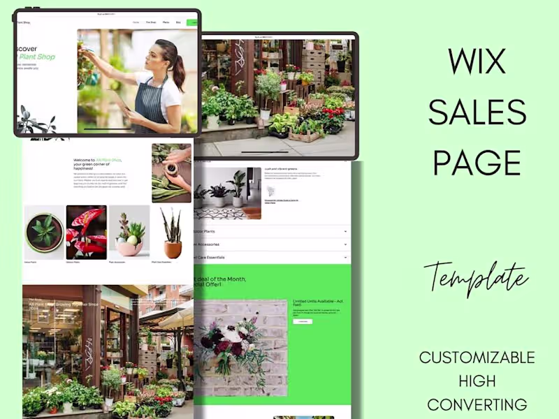Cover image for Plant Shop Website
