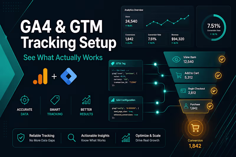 Cover image for Poor Tracking / GA4 / GTM Setup