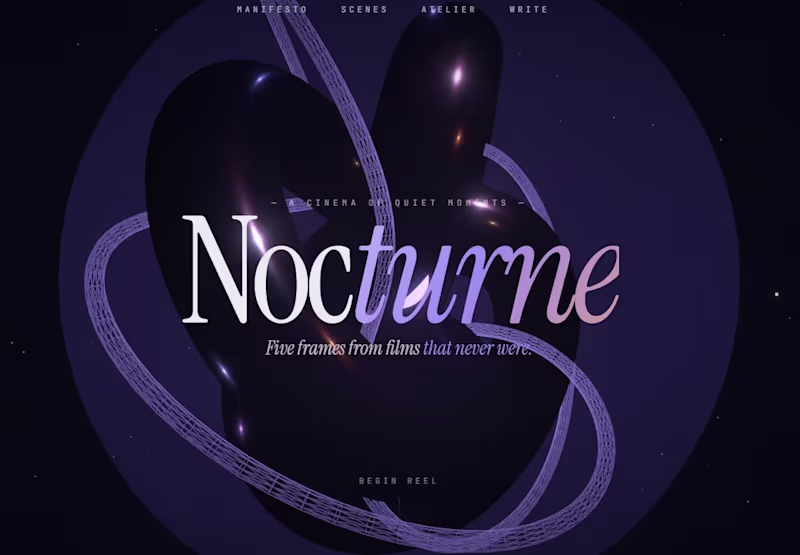 Cover image for Cinematic 3D Web Experience — WebGL for Premium Brands & SaaS