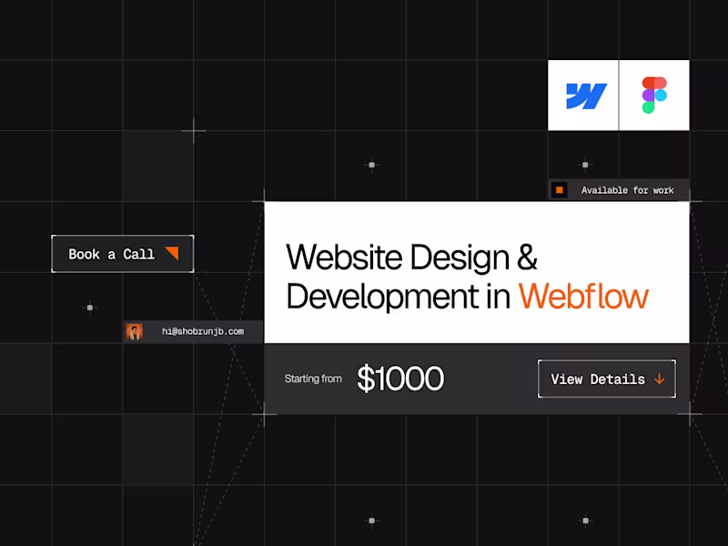 Cover image for Website Design & Development in Webflow