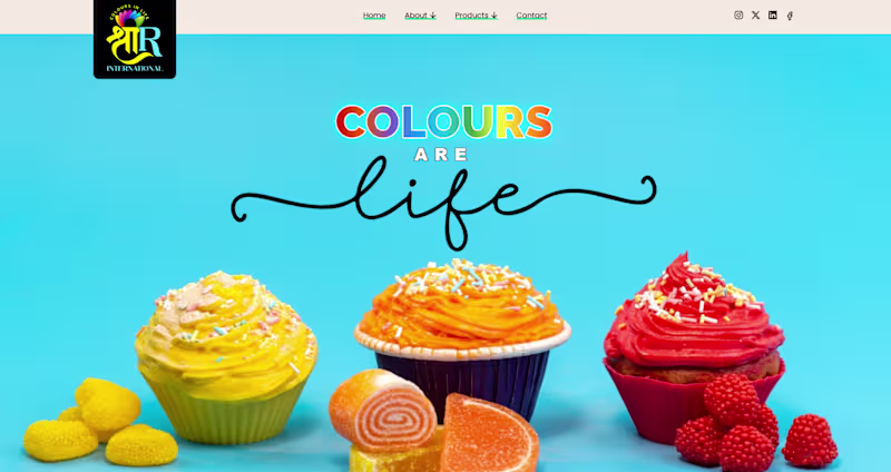 Cover image for A Food Colour Website Made