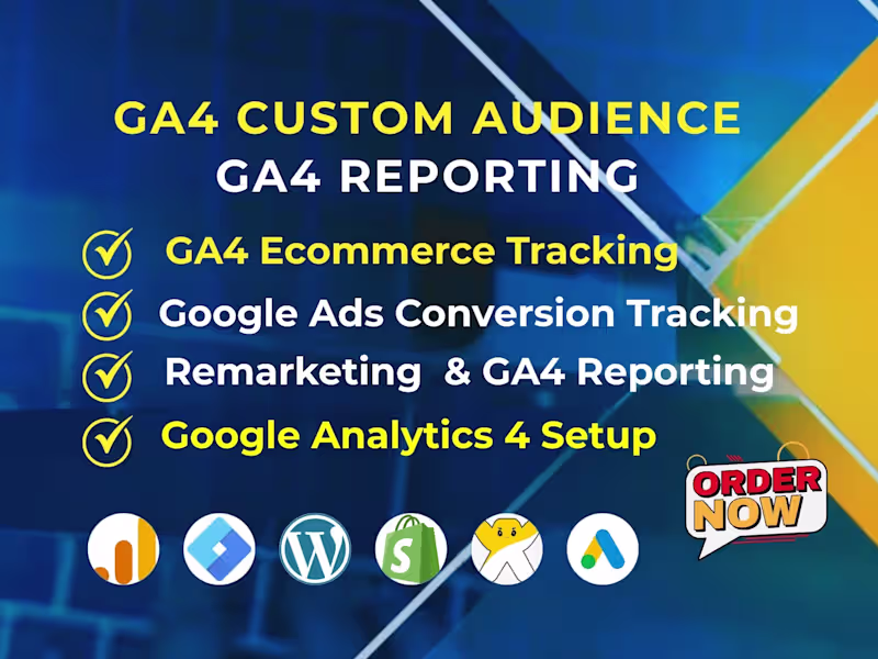 Cover image for  Google Analytics 4, create GA4 Custom Audience & GA4 Reporting