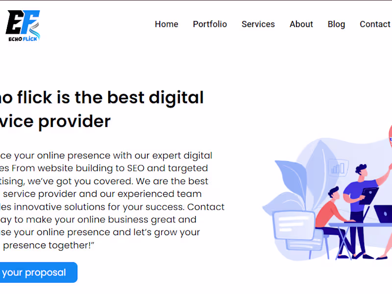 Cover image for Digital services provider agency website