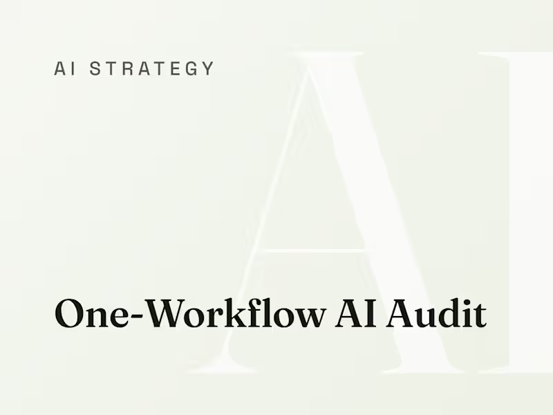 Cover image for One-Workflow AI Audit